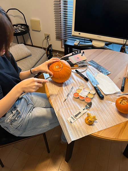 作業中